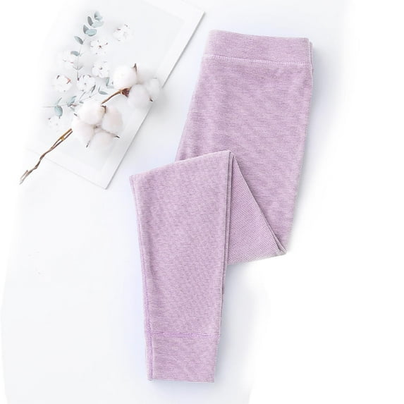 lmcalzta Baby Infant Clothes for Girls Boys Thermal Underwear Fleece Lined Thick Pants Fall Winter Causal Loose Newborn Clothes