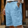 thumbnail image 1 of lmcalzta Beach Shorts for Men with Multi Pockets Breathable Lightweight Cooling Summer Shorts for Casual Travel, 1 of 6
