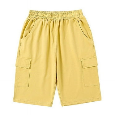 lmcalzta Boys Cargo Shorts Outdoor Quick Drying Shorts Lightweight Athletic Shorts with Multi Pockets,Sizes 4-12 Years