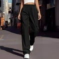 thumbnail image 1 of lmcalzta Cargo Pants for Women Casual High Waisted Wide Leg Hiking Dressy Workout Pants with Multi Pockets, 1 of 7