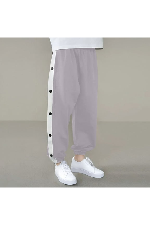 Girls Boys Sweatpants Open Bottom Fleece Lined with Pockets for Workout Gym Running Athletic 5-16 Years