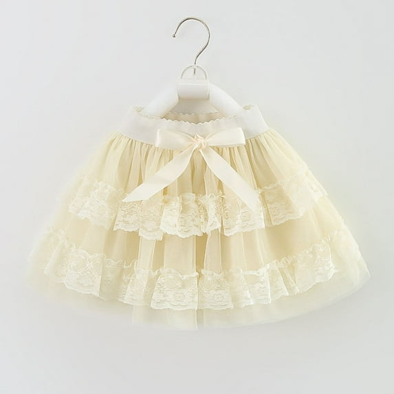 lmcalzta Girls Tutu Tulle Skirts 3-Layered Soft Fluffy Skirts 3-10 Years Toddler Kids Birthday Party