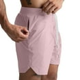 thumbnail image 1 of lmcalzta Gym Shorts for Men Drawstring Elastic Waist with Zipper Pockets Outdoor Athletic Running Shorts, 1 of 7