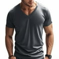 thumbnail image 1 of lmcalzta Gym T Shirts for Men Short Sleeve V Neck Workout Shirts Breathable Loose Lightweight Athletic Tshirts, 1 of 9