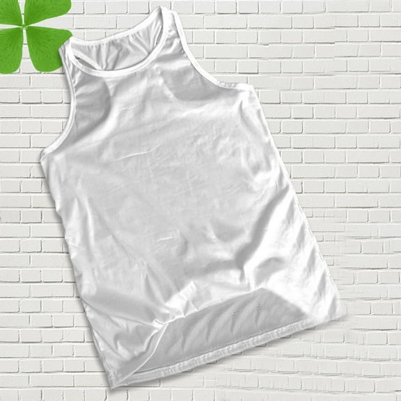 lmcalzta Gym Tank Tops for Men Crew Neck Racerback Sleeveless Undershirts Summer Workout Athletic Tshirts