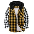 thumbnail image 1 of lmcalzta Hoodies for Men Flannel Shirts Button down Casual Plaid Jackets for Men Long Sleeve Stylish with Pockets, 1 of 4