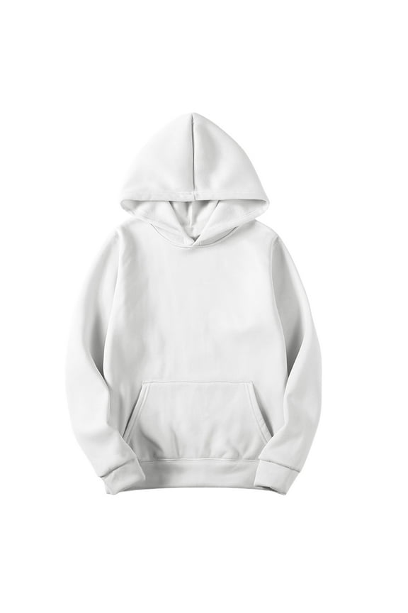 Hoodies for Men Sweatshirt for Men Fleece with Pockets Fall Winter Casual Solid Color Pullover