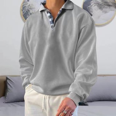 lmcalzta Hoodies for Men Zip Sweatshirts for Men with Pockets Fall Winter Solid Color Casual Loose Athletic Pullover