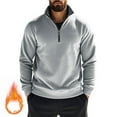 thumbnail image 1 of lmcalzta Hoodies for Men Zip Sweatshirts for Men with Pockets Fall Winter Solid Color Casual Loose Athletic Pullover, 1 of 9