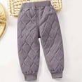 thumbnail image 1 of lmcalzta Infant Toddler Kids Thermal Joggers Fleece Lined Sweatpants with Pockets Elastic Waist Base Layer, 1 of 7