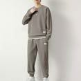 thumbnail image 1 of lmcalzta Mens 2 Piece Outfits Pullover Sweatshirts Tracksuits Joggers Sweatpants Sweatsuits Sets with Pockets(L-5XL), 1 of 3