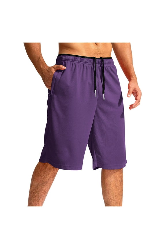 Mens Gym Shorts Drawstring Elastic Waist Mesh Breathable Activewear Workout Running Basketball Shorts with Pockets,S-3xl