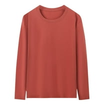 lmcalzta Mens Long Sleeve Shirts Cotton Crew Neck Underwear Undershirts Thermal Base Layer Basic Tee Tops(M-5xl)