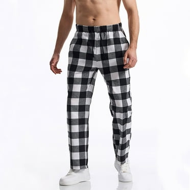 lmcalzta Mens Pajama Pants Lightweight Pjs Bottom Sleepwear Bottom Lounge Pants with Pockets Drawstring,S-3XL