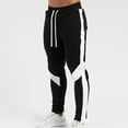 thumbnail image 1 of lmcalzta Mens Sweatpants Drawstring Elastic Waisted Slim Fitted Active Athletic Gym Workout Pants With Pockets Casual Stretch Basketball Trousers, 1 of 6