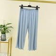 thumbnail image 1 of lmcalzta Pajama Capri Pants Loungewear Sleepwear Homewear Nightwear Comfy Stretch Lightweight Modal Bottom Pants, 1 of 6