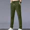 thumbnail image 1 of lmcalzta Pants For Men Straight Leg Drawstring Elastic Waisted Plus Size Pants Fashion Casual Lightweight Loose Trousers, 1 of 3