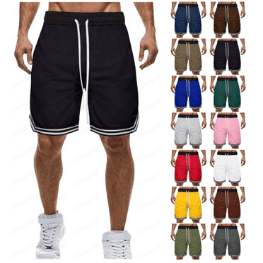 lmcalzta Plus Size Basketball Shorts for Men Stretch Lightweight Breathable Gym Shorts Drawstring Athletic Shorts