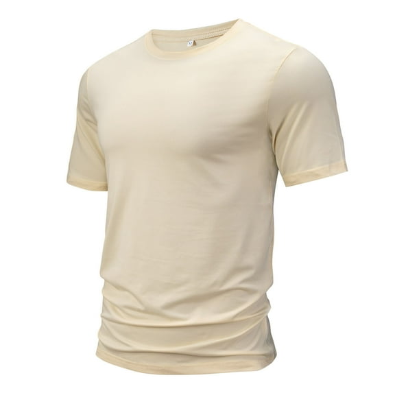 lmcalzta Plus Size Mens Tshirts Crew Neck Short Sleeve Cotton Tshirts Casual Summer T-Shirts Classic Basic Tees