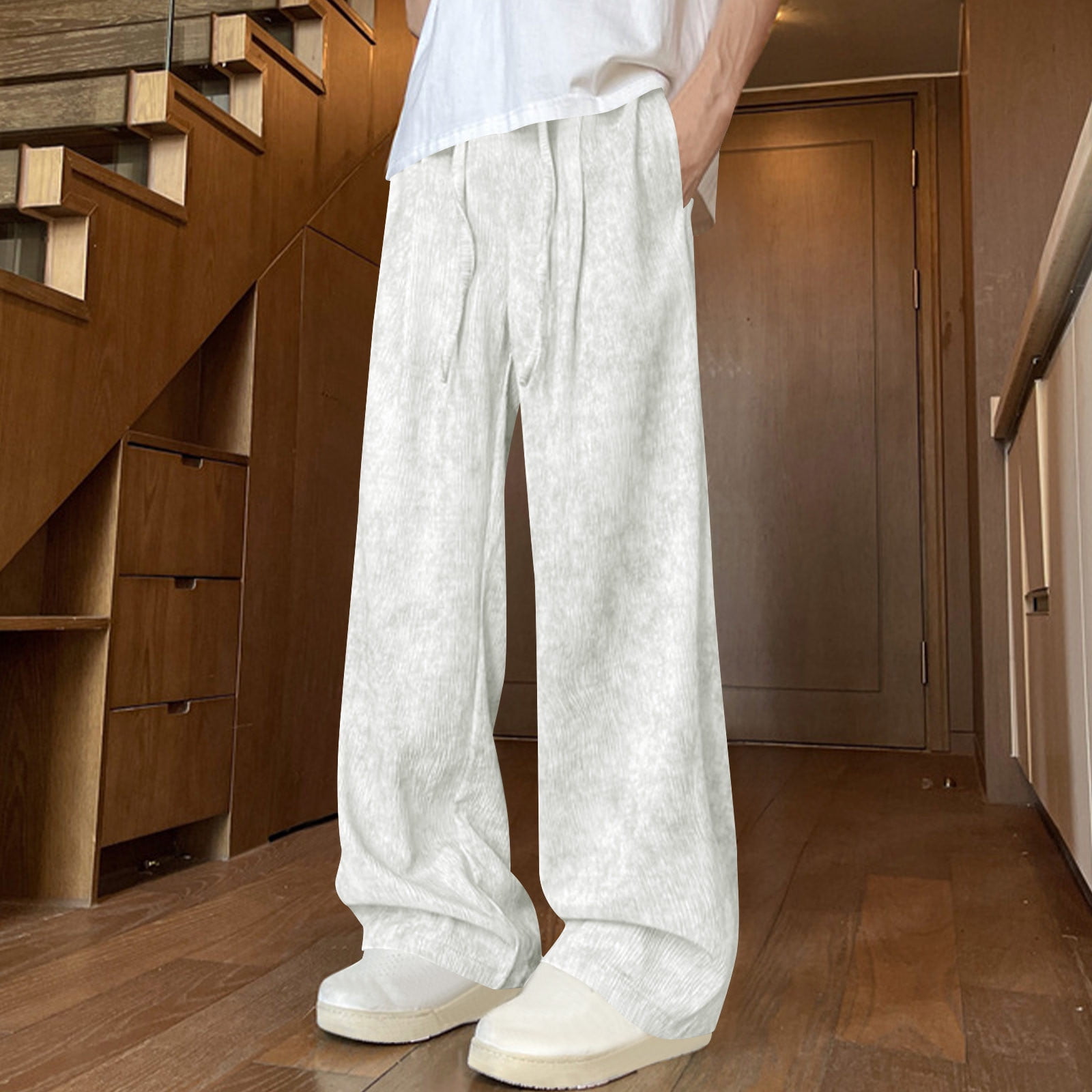 Y’s for men 23AW WIDE TAPERED PANTS Athletic Works Men's and Big Men's Slim Knit Pants, Sizes S