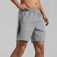 thumbnail image 1 of lmcalzta Plus Size Running Shorts for Men Elastic Waisted Gym Shorts with Pockets Quick Drying Stretch Workout Shorts, 1 of 5