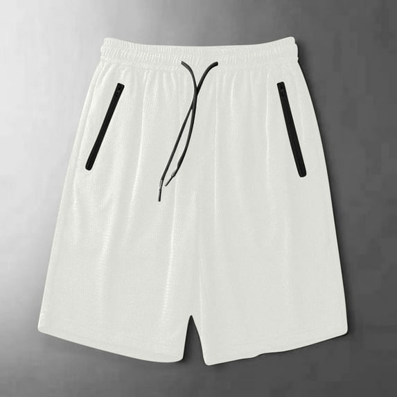 lmcalzta Plus Size Running Shorts for Men with Zipper Pockets S-5xl Mesh-Lined Gym Shorts 4-Way Stretch Athletic Shorts