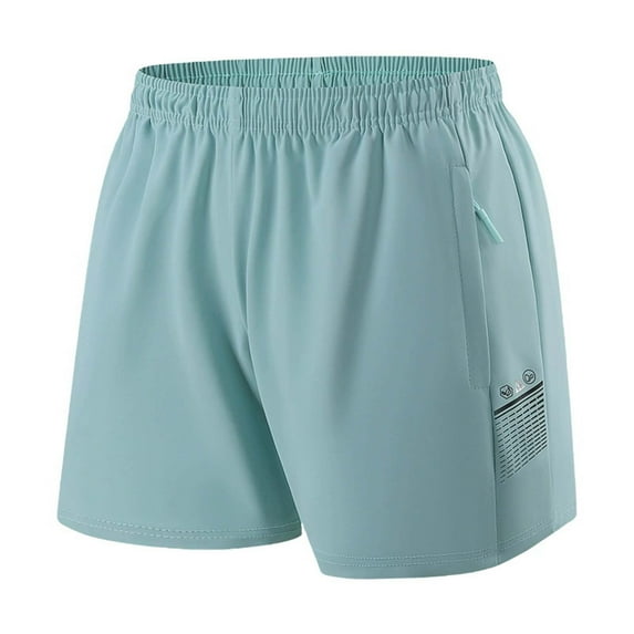 lmcalzta Plus Size Women High Waist Running Shorts Quick Drying Athletic Workout Shorts with Mesh Liner Zipper Pockets(M-4XL)