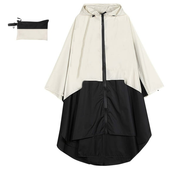 lmcalzta Rain Poncho for Mens Womens Adult Hooded Raincoat Waterproof Reusable Rain Jackets for Emergency Outdoor