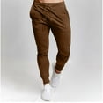 thumbnail image 1 of lmcalzta Sweatpants For Men Fleece Lined Drawstring Elastic Waisted Joggers With Pockets Running Gym Workout Trousers, 1 of 5