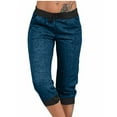 thumbnail image 1 of lmcalzta Sweatpants Women Drawstring Low Waisted Knee Length Jogger Pants with Pockets Summer Activewear, 1 of 7