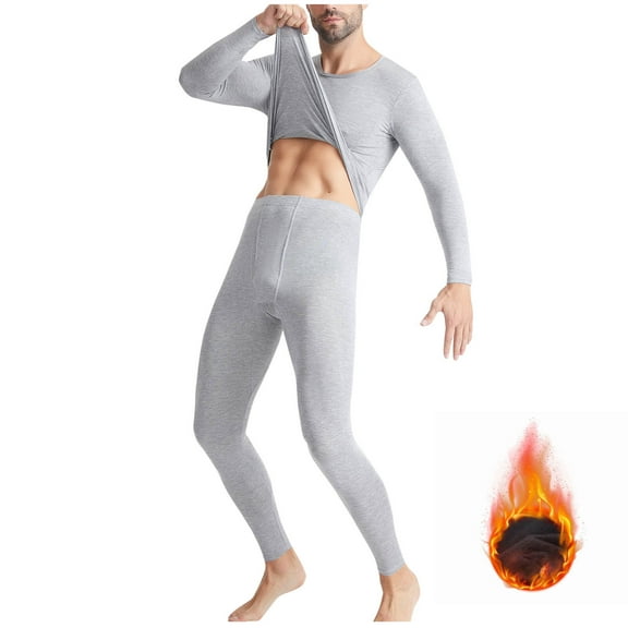 lmcalzta Thermal Long Johns Underwear for Men Base Layer Leggings Sets for Men Winter Clothes