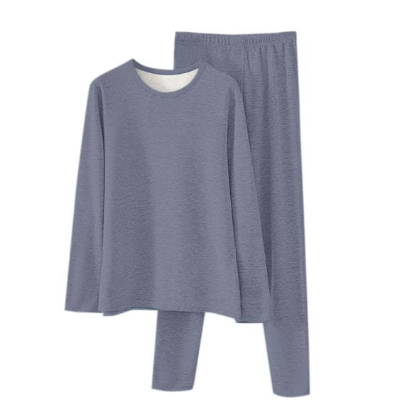 lmcalzta Thermal Underwear for Men Long John Set with Fleece Lined Base Layer Tops Bottom