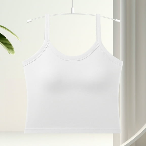lmcalzta Womens Camisole Tank Tops Summer Cotton Spaghetti Strap Undershirts Comfy Soft Camis Shirts