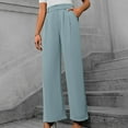 thumbnail image 1 of lmcalzta Womens Dress Pants High Waisted Wide Leg Regular Fitted Stretch Comfy Trousers with Pockets Business Work Casual Dressy Pants, 1 of 8