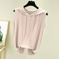 thumbnail image 1 of lmcalzta Womens Hooded Tank Tops Workout Gym Tops for Women Summer Sleeveless Running Shirt Tanks Solid Color, 1 of 3