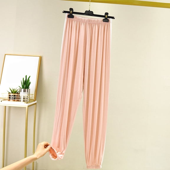 lmcalzta Womens Lounge Pants Modal Wide Leg Lightweight Soft Comfy Pj Pants Pajamas