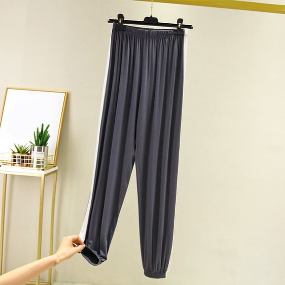 lmcalzta Womens Lounge Pants Modal Wide Leg Lightweight Soft Comfy Pj Pants Pajamas