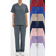 thumbnail image 1 of lmcalzta Womens Mens Scrubs Pants Medical Uniform with Multi Pockets Drawstring Work Pants, 1 of 7
