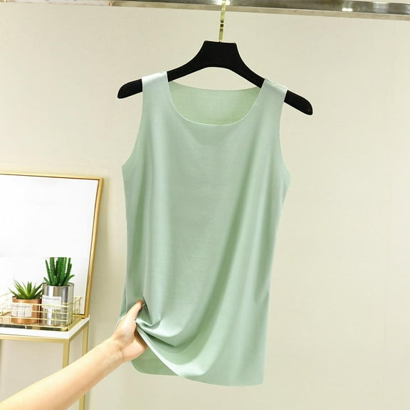 lmcalzta Womens Pajama Tank Tops Summer Soft Lightweight Sleeveless Camisole Cooling Stretch Comfy Tshirts