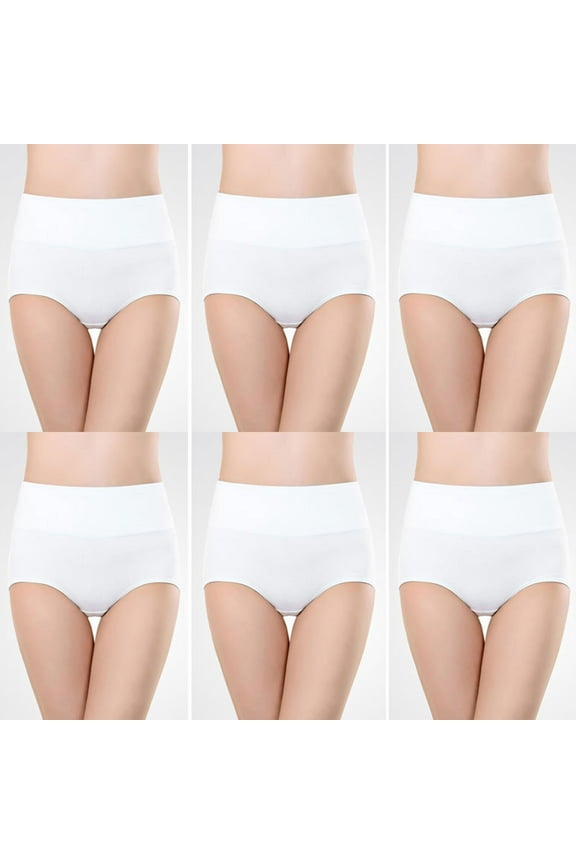 Womens Seamless Underwear No Show Stretch Bikini Panties Silky Invisibles High Waisted Briefs 6 Pack(M-4XL)