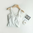 thumbnail image 1 of lmcalzta Womens Tank Tops Built in Bra Summer Workout Gym Athletic Running Racerback Tank Tops, 1 of 4