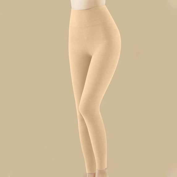 lmcalzta Womens Thermal Pants Fleece Lined Leggings Underwear Soft Bottoms Winter Warm Thick Tights