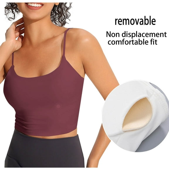 lmcalzta Workout Tank Tops for Women Built in Bra Quick Drying Camisole Yoga Athletic Running Tshirts