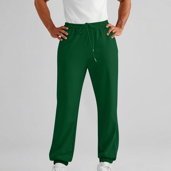 lmcazta Sweatpants for Men Fleece Active Athletic Workout Joggers with Pockets and Drawstring S-3XL