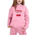 thumbnail image 1 of lnmuld 2 Piece School Outfits for Girls,Girls Hoodie and Joggers Set Stylish Print Winter Outfits Comfy Casual Kids Clothes for Toddler to Teen Size:12-13 Years, 1 of 3