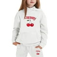 thumbnail image 1 of lnmuld 2 Piece School Outfits for Girls,Girls Hoodie and Joggers Set Stylish Print Winter Outfits Comfy Casual Kids Clothes for Toddler to Teen Size:3-4 Years, 1 of 3