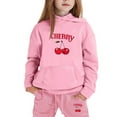 thumbnail image 1 of lnmuld 2 Piece School Outfits for Girls,Girls Hoodie and Joggers Set Stylish Print Winter Outfits Comfy Casual Kids Clothes for Toddler to Teen Size:8-9 Years, 1 of 3