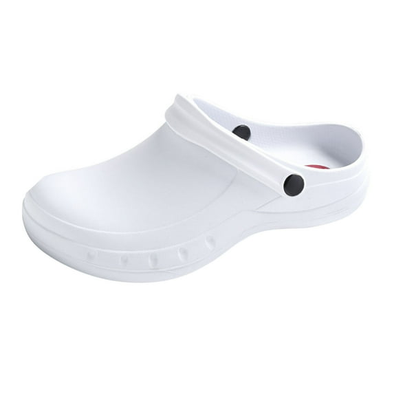 lnmuld 2025 Summer Men's Non- Kitchen Work Clogs - -Resistant Closed-Toe Chef Shoes with Arch Support & Durable Lightweight Design