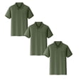 thumbnail image 1 of lnmuld 3-Pack Boys and Girls Polo Shirts Casual Short Sleeve Solid Color Pocket Shirt Comfortable Kids Top for Daily Wear and Play Size:7-8 Years, 1 of 3