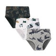 thumbnail image 1 of lnmuld 3PCS Boys Cotton Boxer Briefs Dinosaur Cartoon Briefs Underwear Soft Comfort Kids Multipack Design Size:110, 1 of 5
